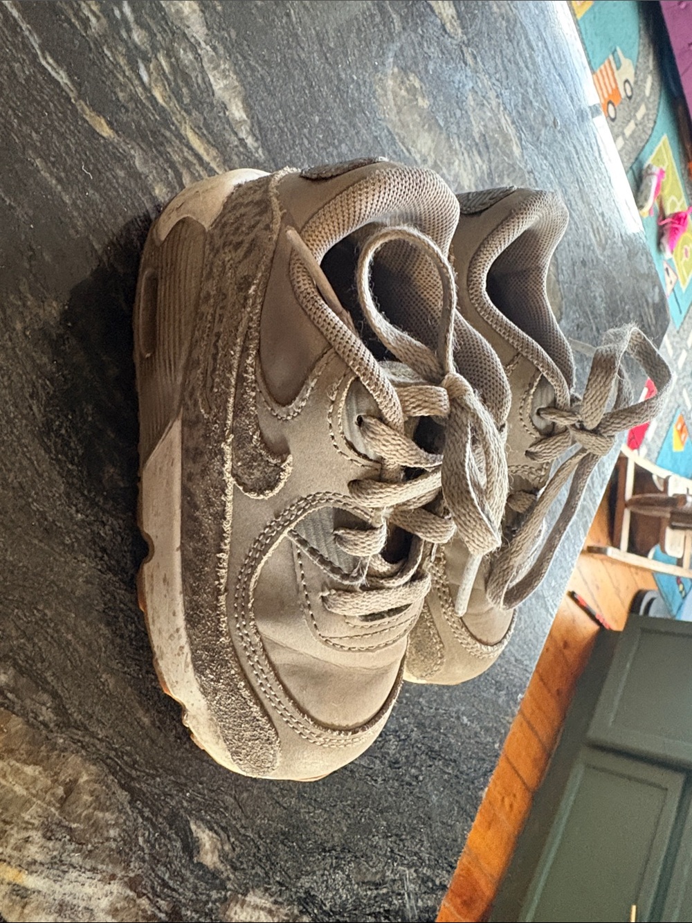 Nike Kids Gray Lace-Up Sneakers